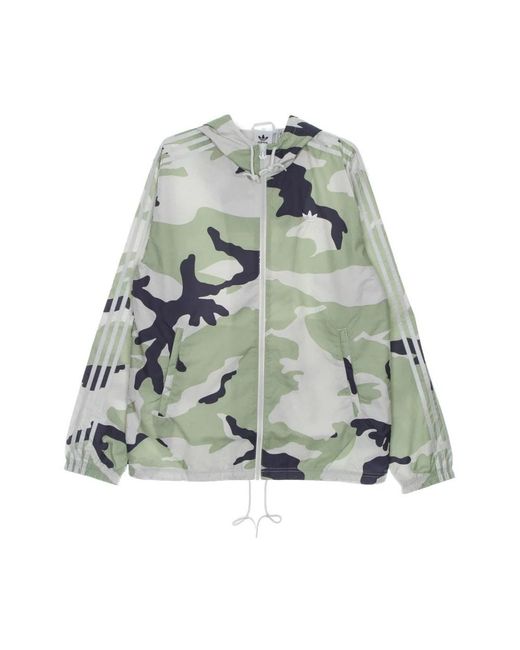 Adidas Camo Windbreaker in het Green voor heren