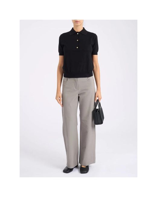 Max Mara Black Polo Shirts