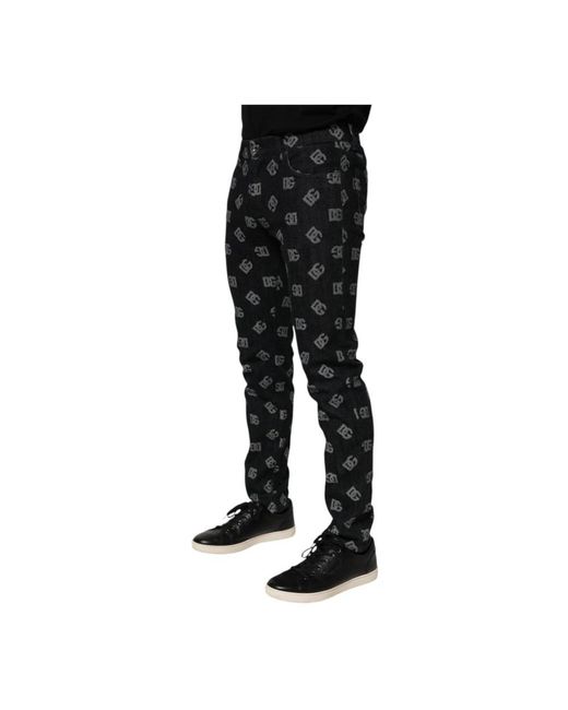 Dolce & Gabbana Black Skinny Jeans for men