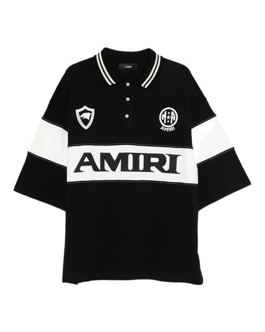 Amiri Black Polo Shirts for men