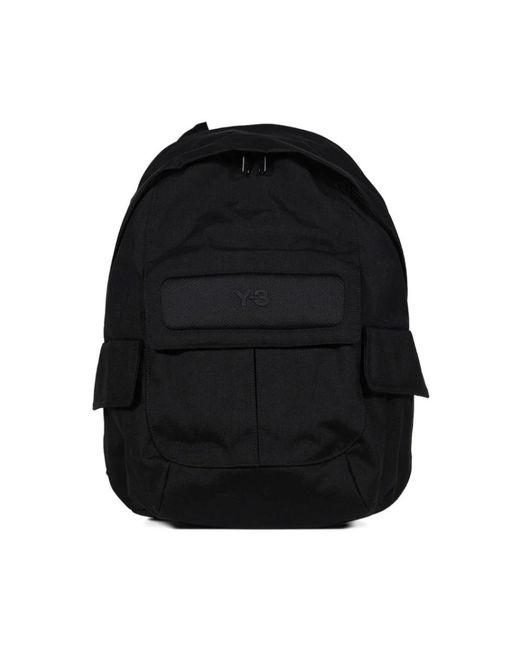Y-3 Black Backpacks
