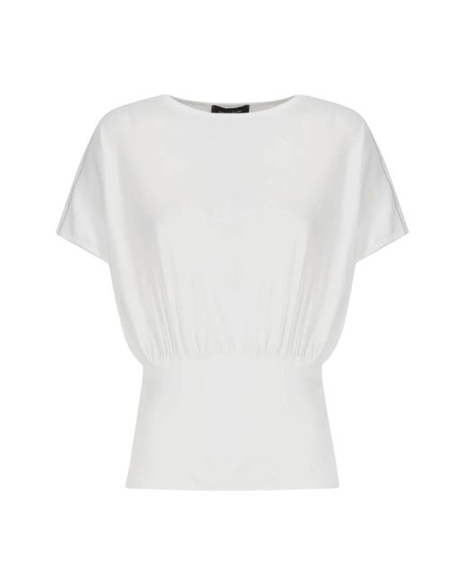 Fabiana Filippi White Weiße Crew Neck T-Shirt