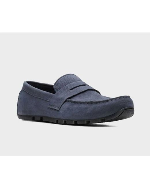 Loafers di Clarks in Blue da Uomo