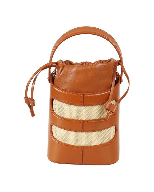 Alexander McQueen Brown Mini Bucket Taschen Kollektion