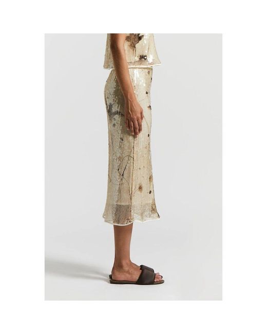 Midi Skirts Peserico de color Natural