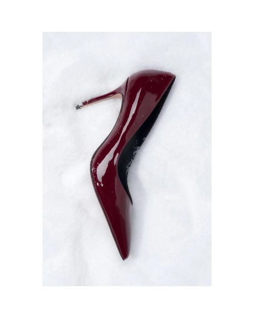 ESTRO Schoenen ,Rood ,Leer Lakschoenen Van Lakleer in het Purple