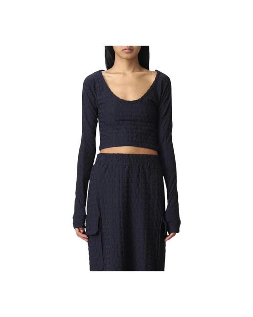 Long Sleeve Tops Sunnei de color Black