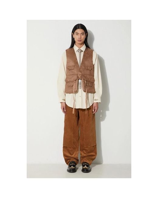 Engineered Garments Vests in het Brown voor heren
