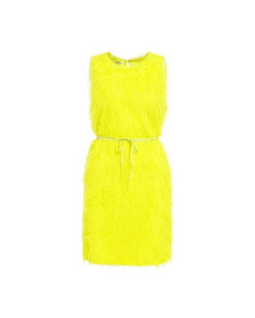 Twin Set Yellow Short Dresses