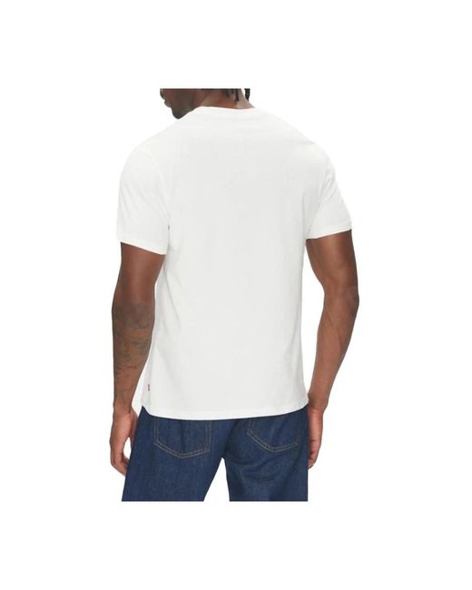Levi's Graphic Crewneck Tee in het White voor heren