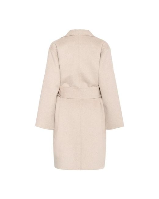 Inwear Franse Nougat Jas Met Brede Kraag in het Natural