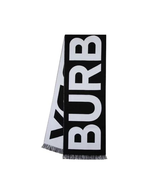 Accessories > scarves > winter scarves Burberry en coloris Black