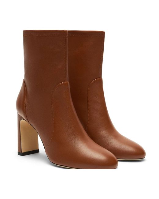 Stuart Weitzman Brown Heeled Boots