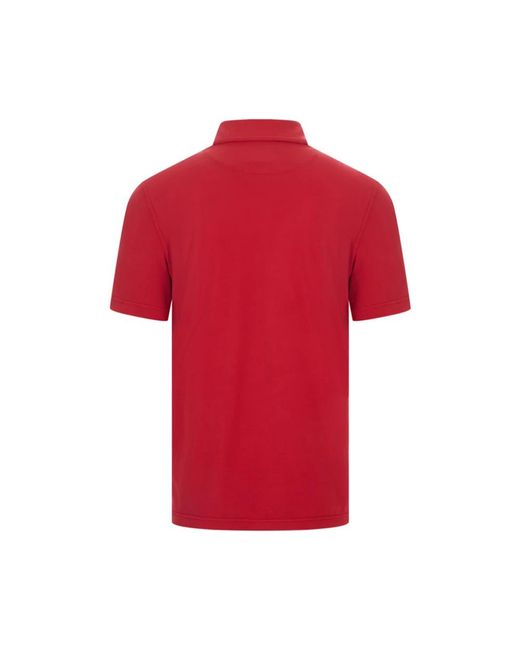 Fedeli Red Polo Shirts for men