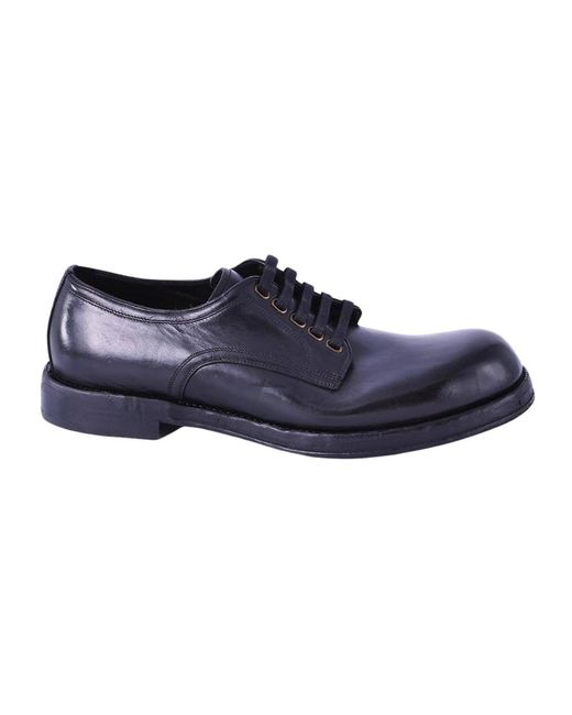 Dolce & Gabbana Blue Laced Shoes for men