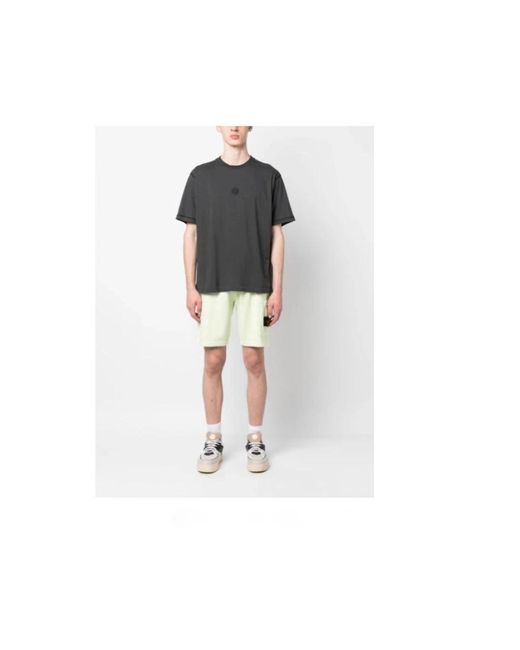 Stone Island White Casual Shorts for men