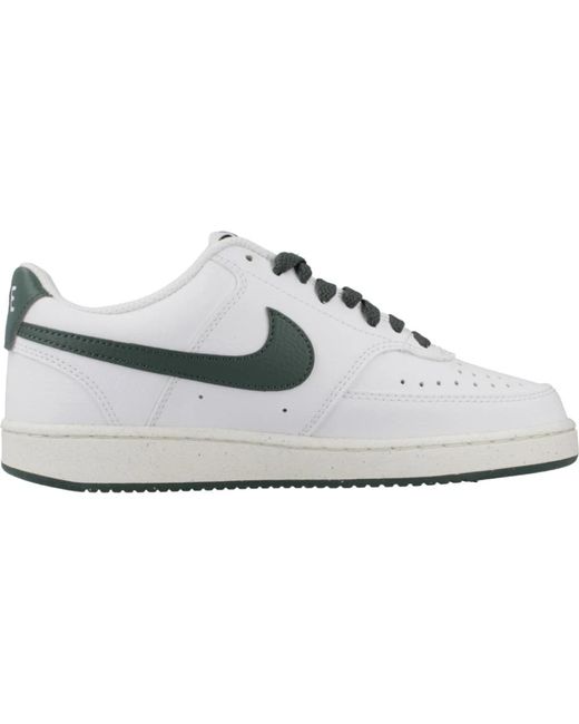 Nike White Next nature court vision low sneakers