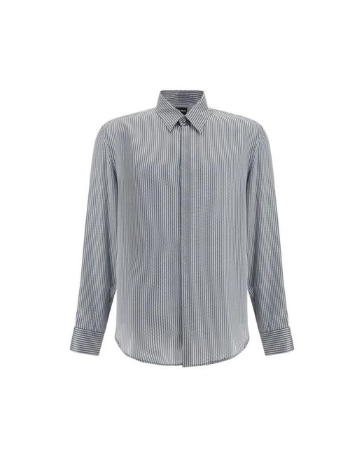 Giorgio Armani Gray Casual Shirts for men