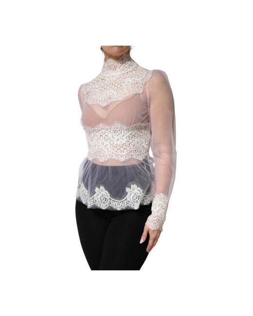Dolce & Gabbana Pink Long Sleeve Tops