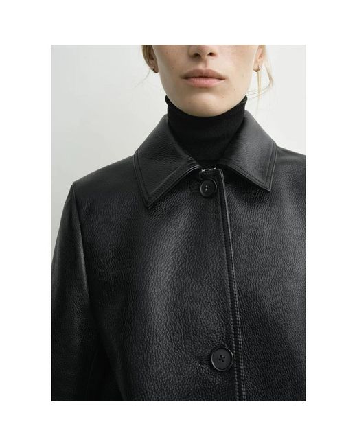 Totême Black Leather Jackets