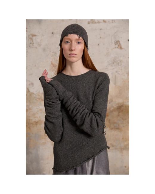 Cortana Accessoires ,Grijs ,Wol Lange Armwarmers Van Wol En Kasjmier in het Gray