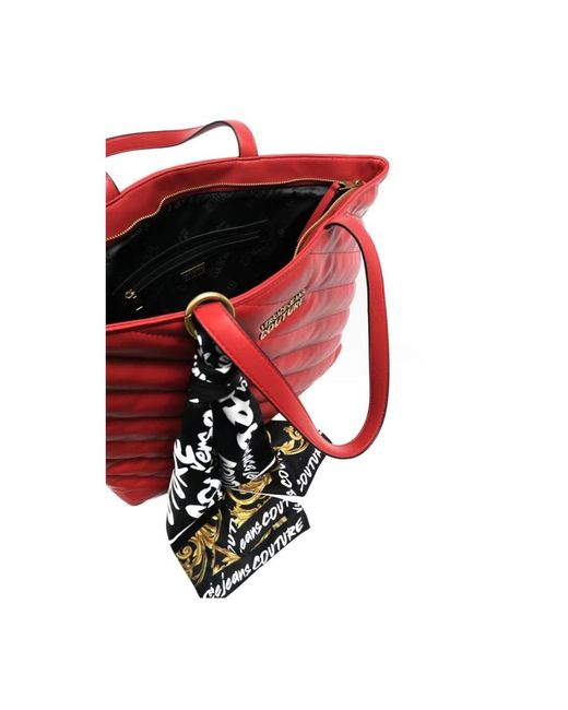 Versace Red Tote Bags