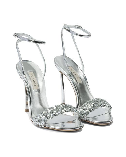 High Heel Sandals Casadei de color White