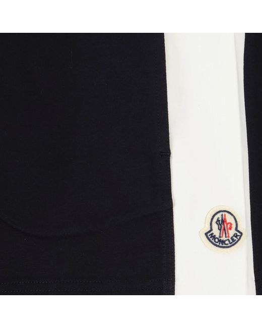 Moncler Black Baumwolle gerader schnitt logo tasche kordelzug