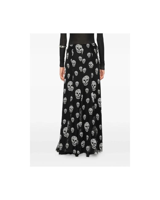 McQueen Black Maxi Skirts