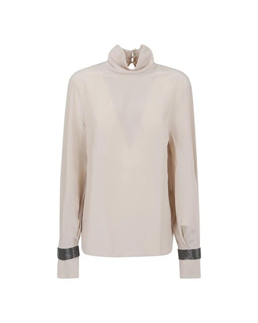 Brunello Cucinelli Blouses in het White