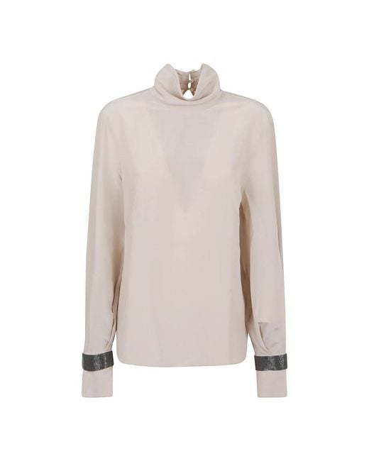 Brunello Cucinelli White Blouses
