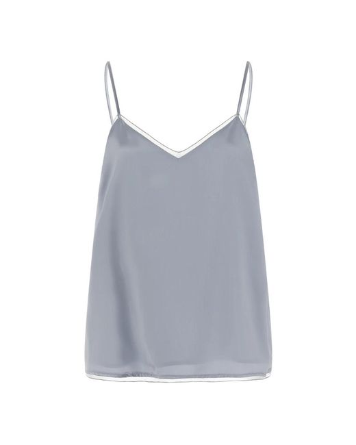 Fabiana Filippi Gray Sleeveless Tops