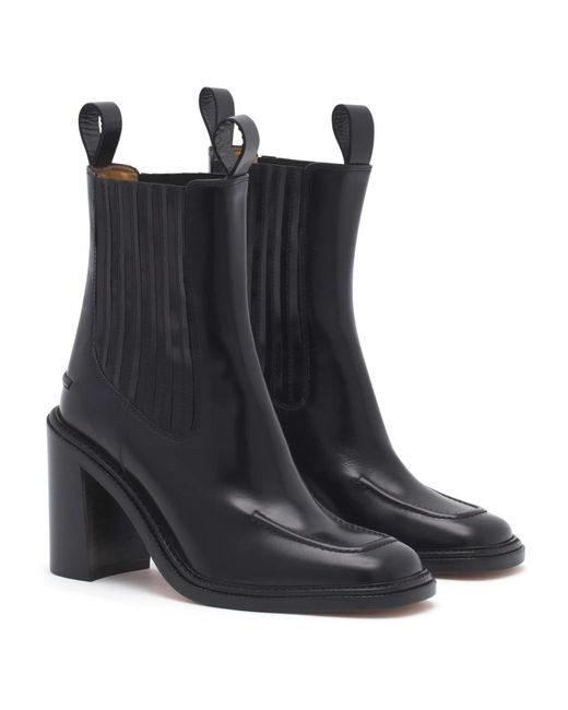 Maison Kitsuné Black Heeled Boots