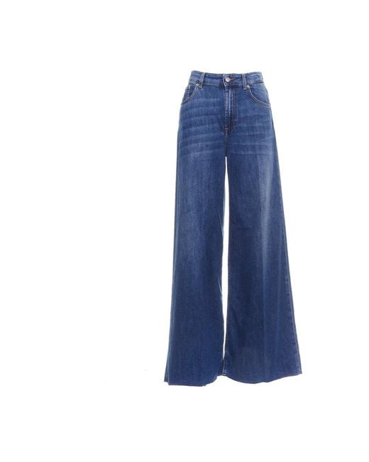 Jeans > wide jeans Department 5 en coloris Blue