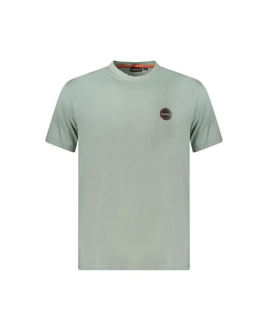 Napapijri Green T-Shirts for men