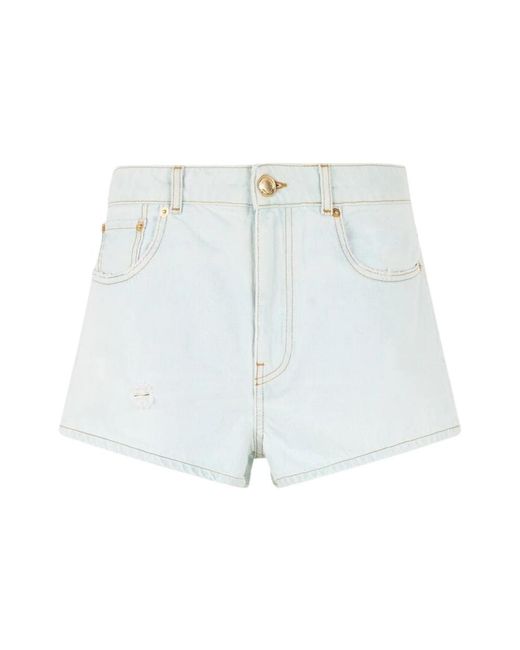 Roberto Cavalli Blue Denim Shorts