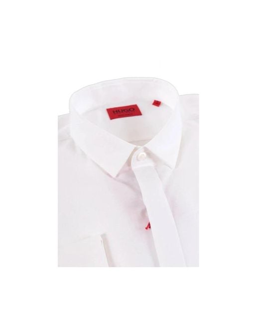 HUGO White Formal Shirts for men