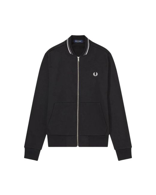 Fred Perry Black Zip-Throughs for men