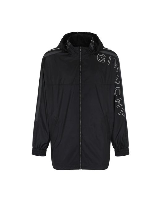 Givenchy Fitness ,Zwart ,Nylon Zwart Nylon Sportjack in het Black voor heren