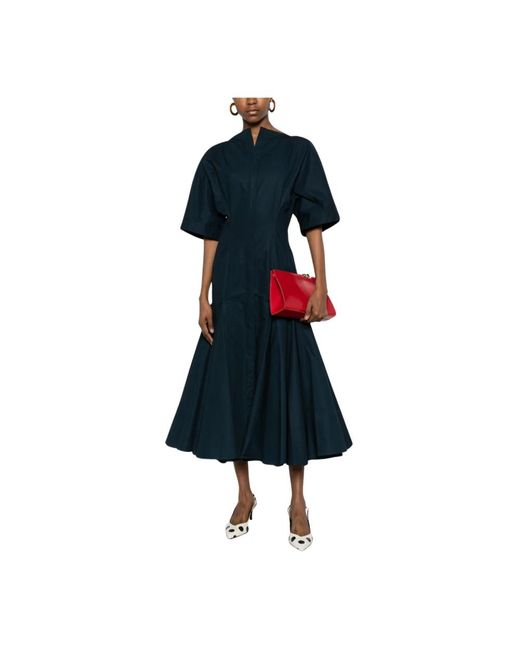 Jacquemus La Robe Moisson Midi-Jurk in het Blue