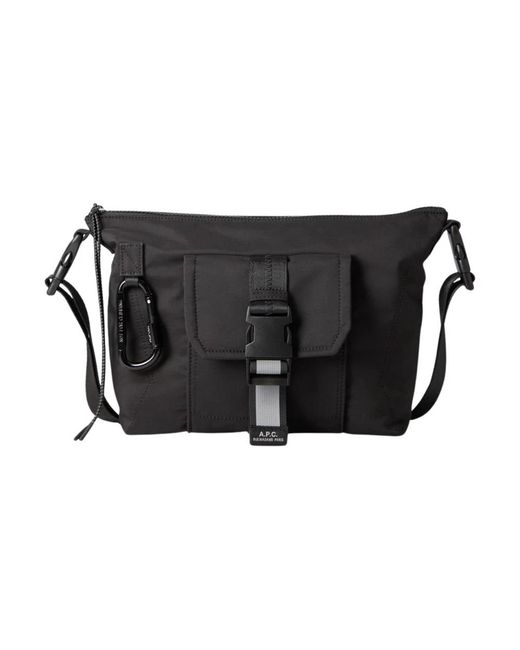 A.P.C. Black Cross Body Bags for men
