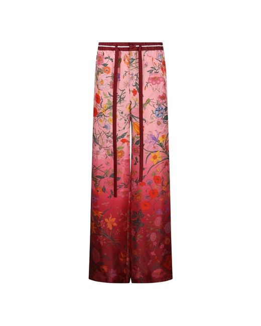 Gucci Red Straight Trousers