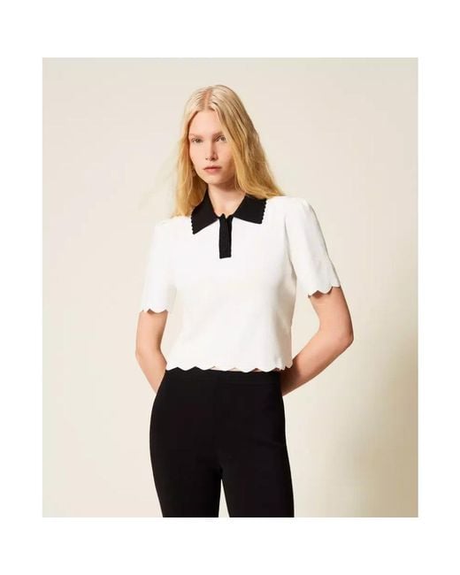 Twinset White Polo Shirts