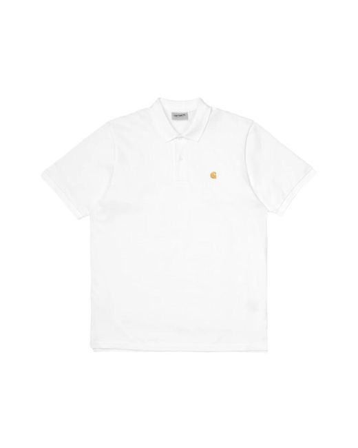 Carhartt Pique polo shirt in White für Herren