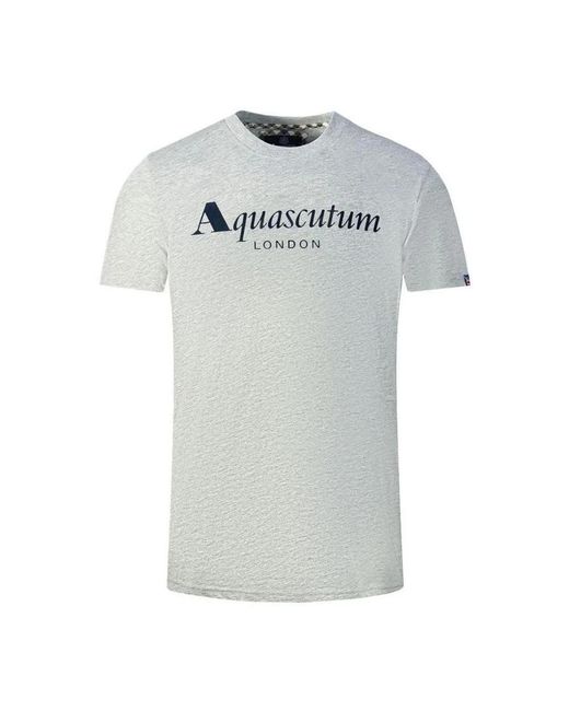 Aquascutum T-shirts in Gray für Herren