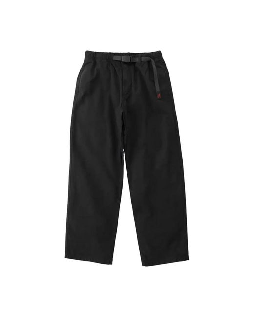 Gramicci Black Straight Trousers for men