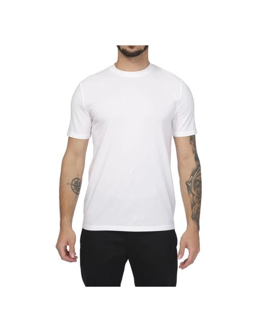 Alpha Studio White T-Shirts for men