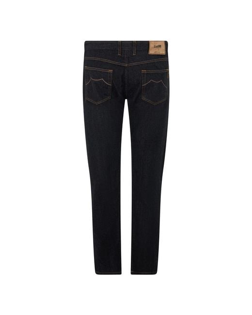Moorer Blue Slim Fit Jeans for men