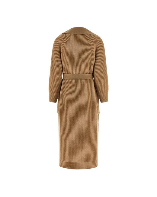 Max Mara Natural Belted Coats