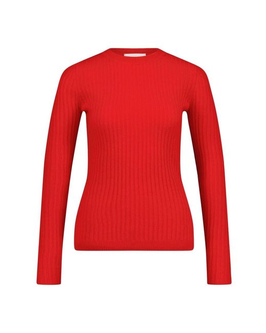 Kujten Red Round-Neck Knitwear